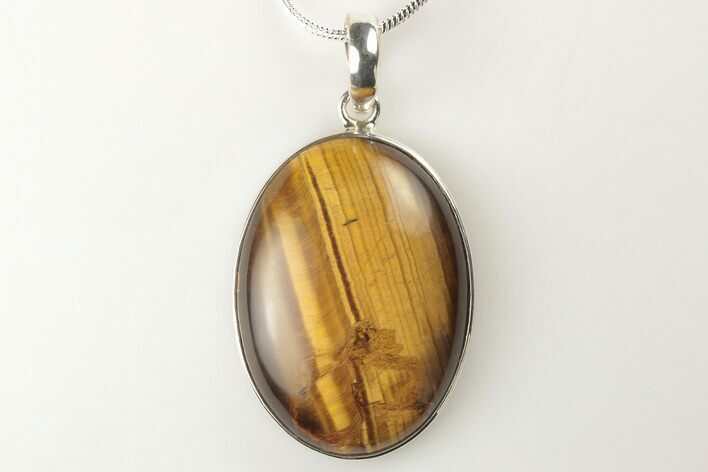 Tiger's Eye Pendant (Necklace) - Sterling Silver #206342